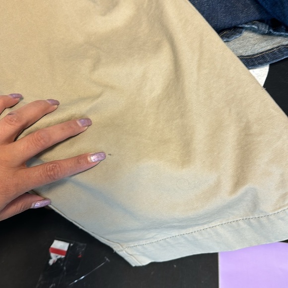 U.S Polo Assn. military plain front khaki business casual neutral 40x30 w/belt - Picture 11 of 11